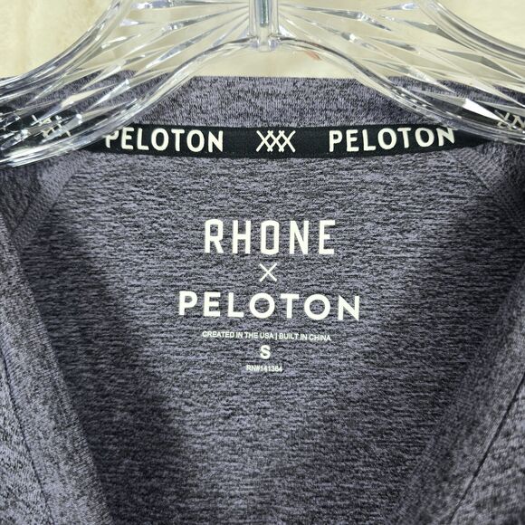 Rhone x Peloton T-Shirt Men's Heather Gray Workout Short Sleeve Size S - Picture 4 of 9